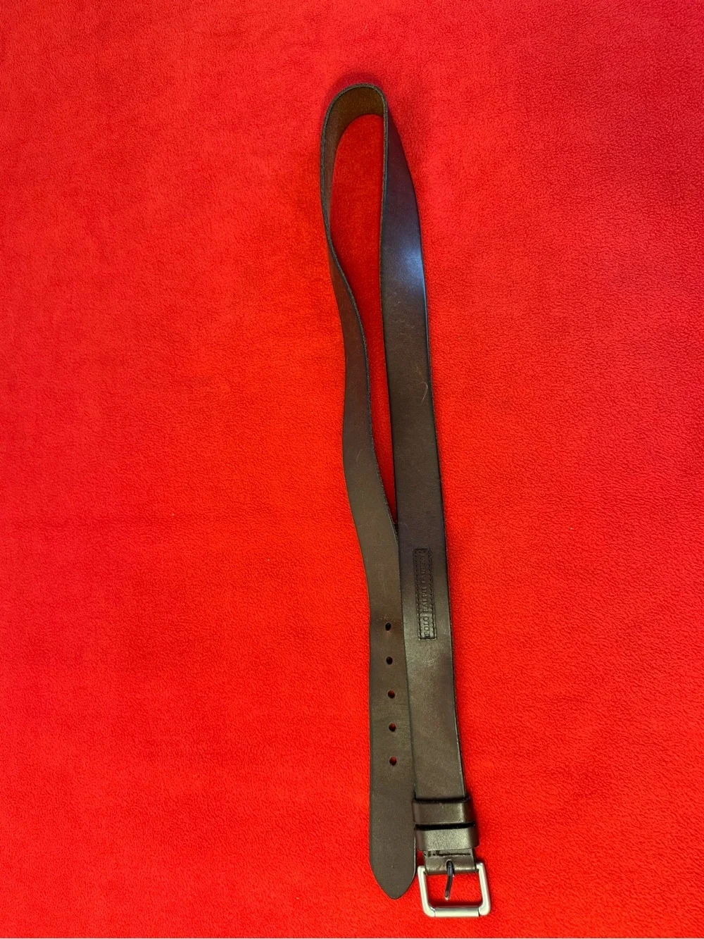 Polo Ralph Lauren Brown Adjustable Men's Dress Belt with Buckle Size 44/110